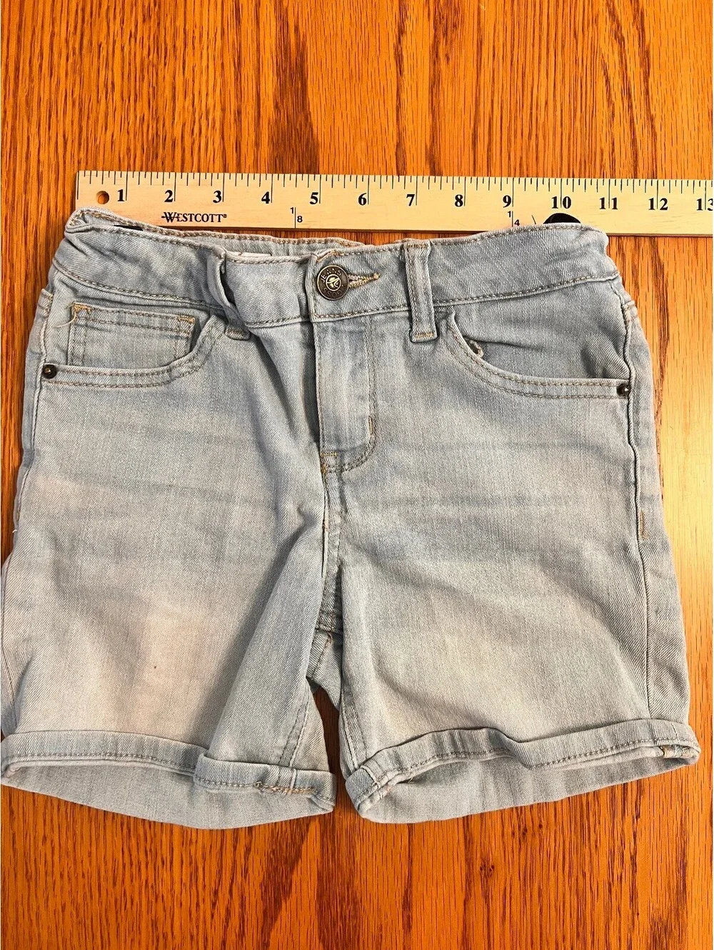 Vigoss Light Wash Denim Shorts Size 10 Girls